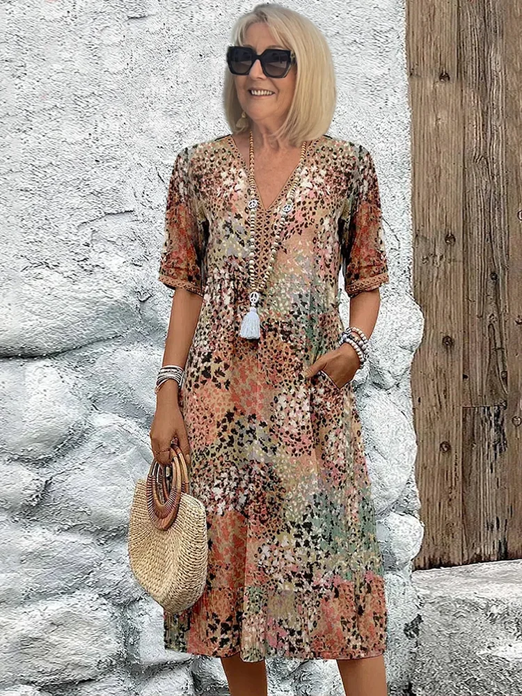 Joanna | Żywa sukienka średniej długości