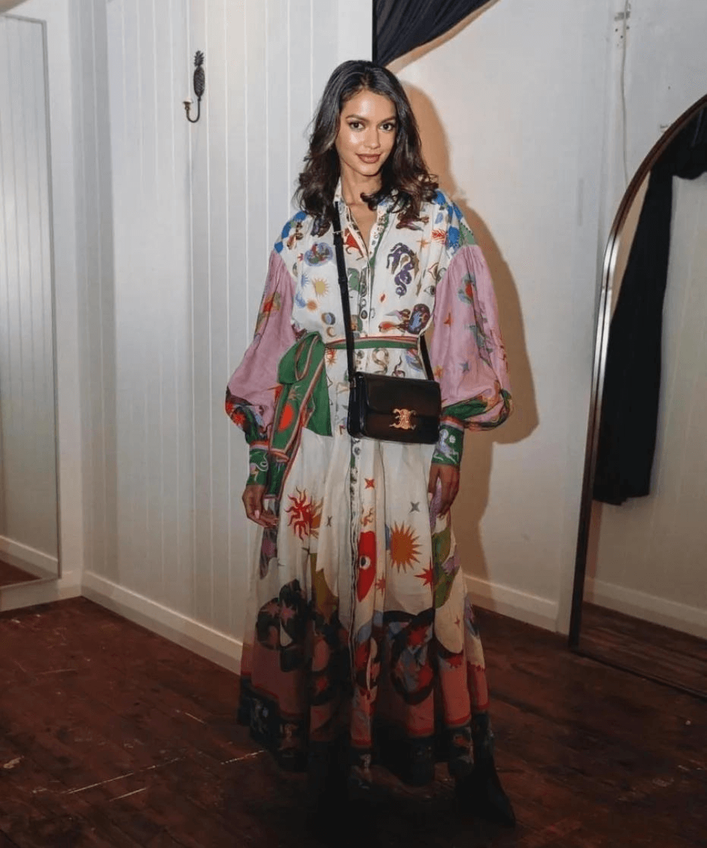 Dorthe | Elegancka Włoska Maxi Sukienka
